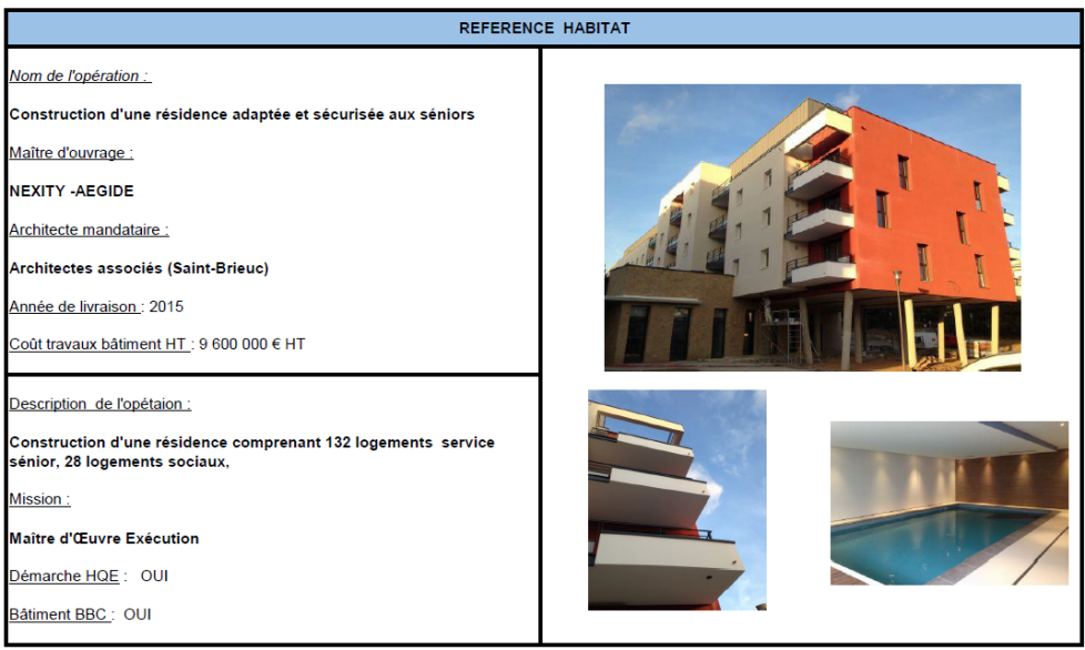 Construction d’une résidence adaptée et sécurisée aux séniors