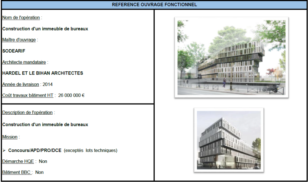 Construction d’un immeuble de bureaux