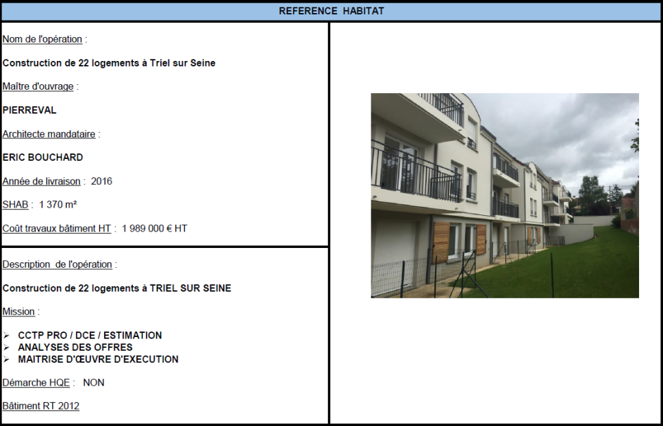 Construction de 22 logements à Triel sur Seine