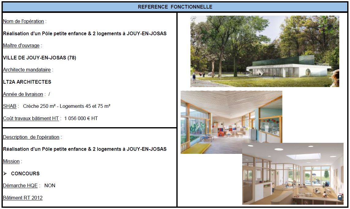 Construction d’un Pôle petite enfance & 2 logements à JOUY-EN-JOSAS
