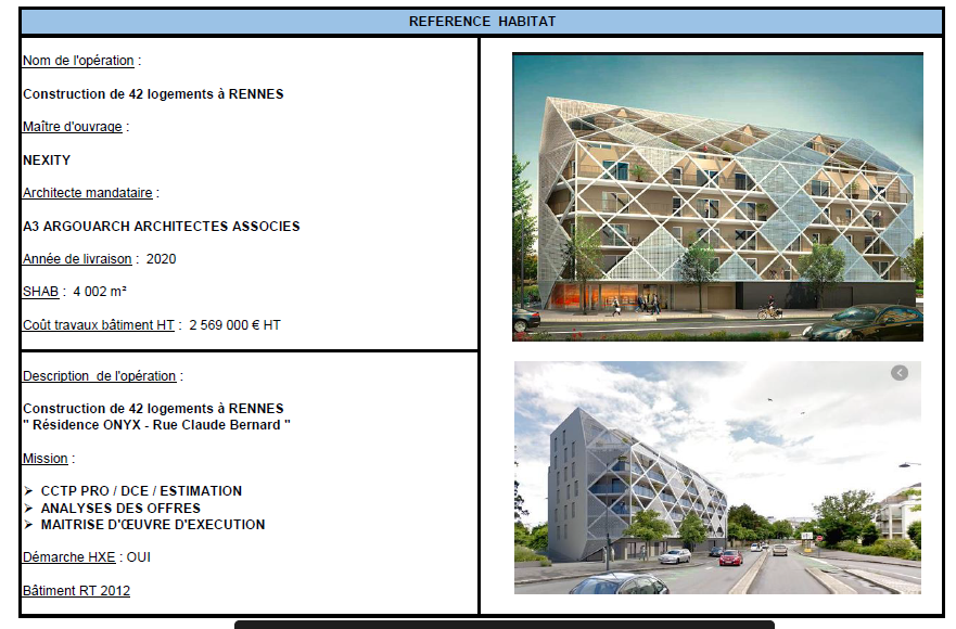 Construction de 42 logements à RENNES